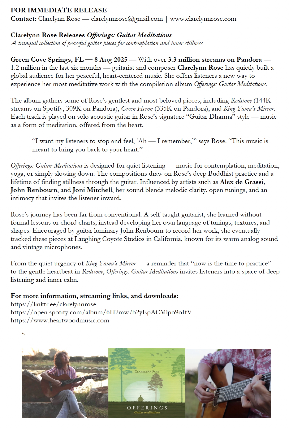 Offerings press release Aug 2025